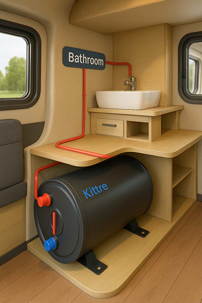10L 12V Storage Car Caravan Boat Use Electric Water Heater