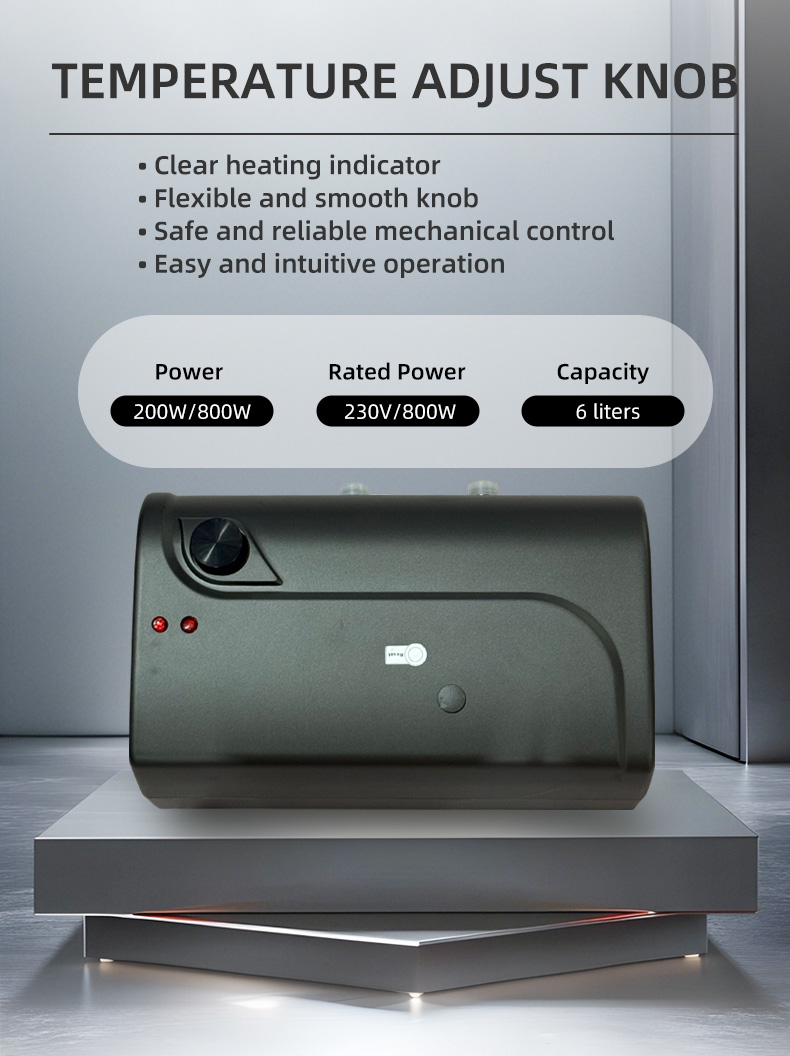 110V/220V RV Storage Electric Water Heater, 6L Stainless Steel Tank 110V/220V RV Storage Electric Water Heater, 6L Stainless Steel Tank